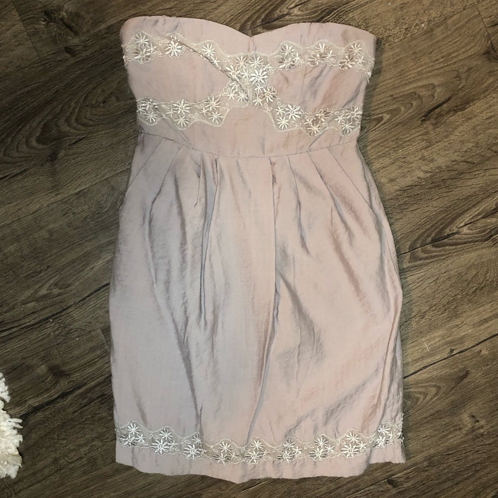 Juniors Tube top dress with back zipper